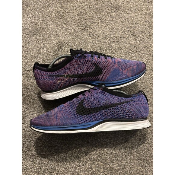 Nike Flyknit Racer  Size 13 Game Royal 526628-400 Road Racing Purple Pink main image 8
